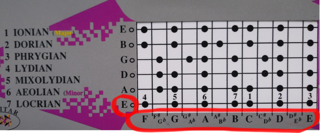 Low E String 12 frets